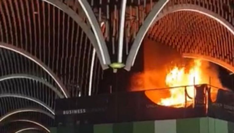 اندلاع حريق في مطار بغداد الدولي