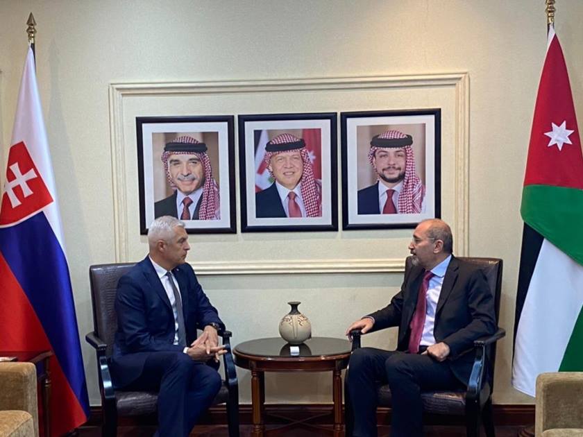 وزير الخارجية يبحث مع نظيره السلوفاكي تطوير العلاقات الثنائية