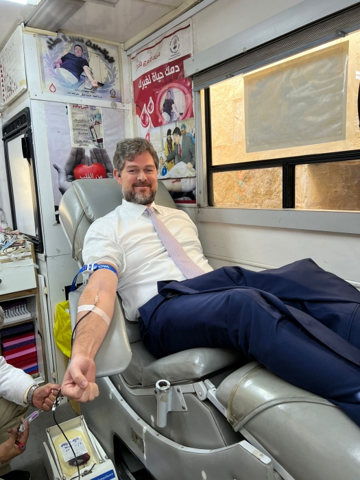 هيثم البطيخي يتبرع بالدم.. لهذا السبب. ..صور