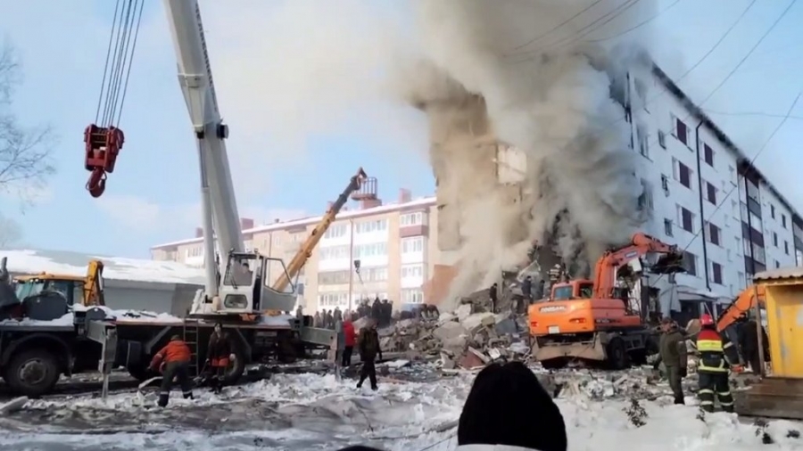 مقتل 3 وإصابة واحد فى انفجار غاز بمبنى سكني في روسيا