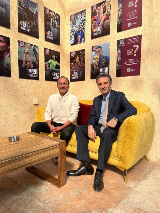 وزير السياحة يزور قرية كأس العالم  في سوق عنبر متحف القهوة