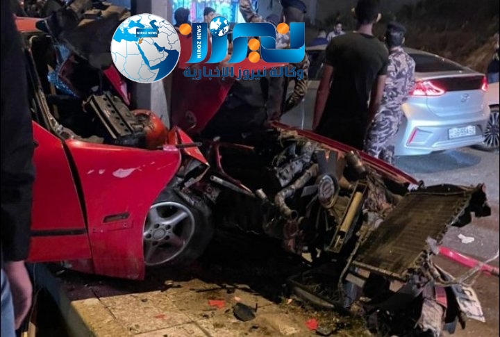 اصابة شخصين اثر حادث سير قرب إشارات الجامعة الألمانية شمال مدينة مادبا