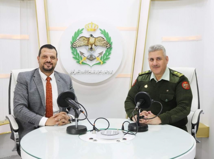 إذاعة الجيش العربي تستضيف المقدم القاضي العسكري فلاح الضمور