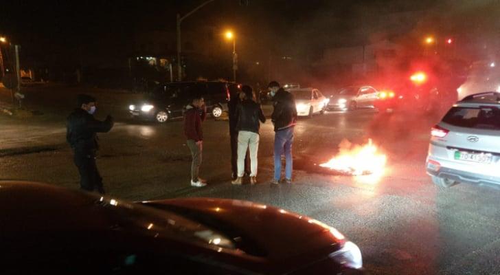 أعمال شغب بإربد إثر وفاة خمسيني