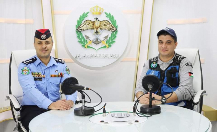 إذاعة الجيش العربي تستضيف رقيب مسعف صهيب القضاة