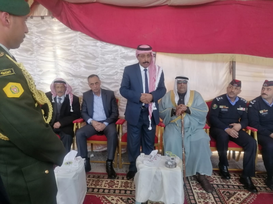 مندوبا عن الملك :الحجايا ينقل التعازي للعدوان بوفاة الحاج سليم حيدر شاهر