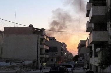 انفجار مركبة في مدينة القامشلي السورية .. صور