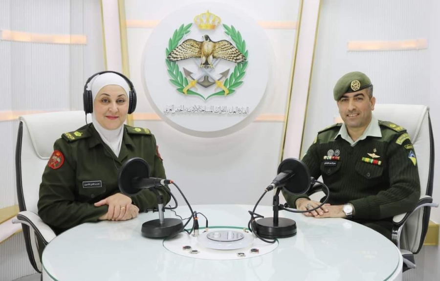 إذاعة الجيش العربي تستضيف الرائد الركن حمزة المقدادي