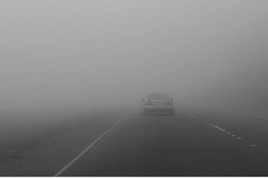 الامن: تشكل الضباب على طريق الـ 100 وطريق المطار