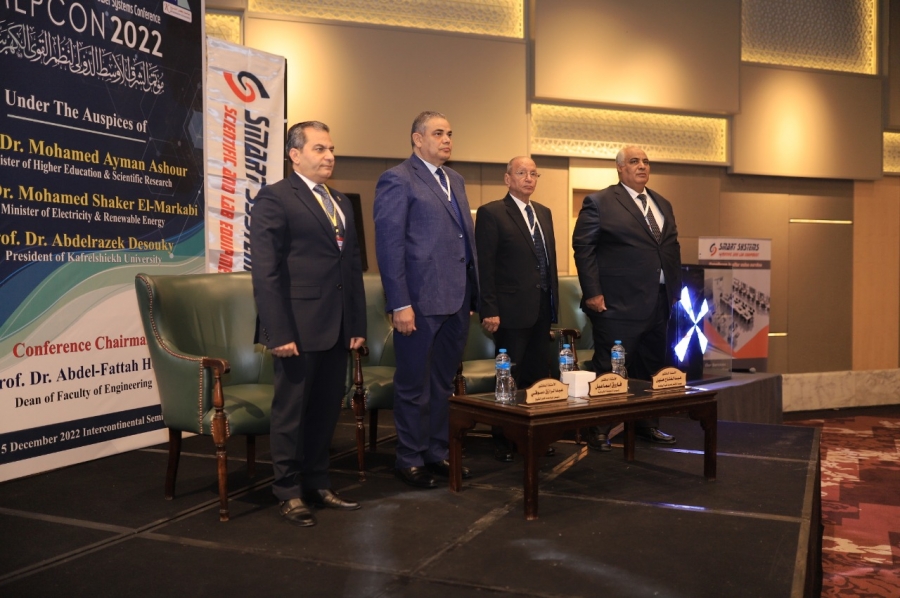 بالصور  .. رئيس جامعة كفر الشيخ يفتتح مؤتمر الشرق الأوسط الدولي لنظم القوى الكهربية “MEPCON 2022