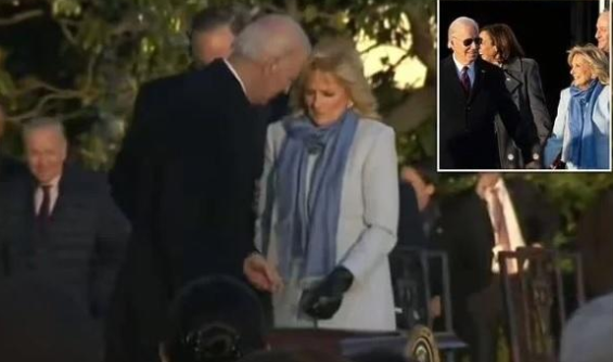 بايدن يبتلع شيئا غريبا في لمح البصر