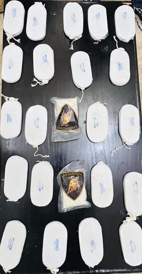 Attempt to smuggle 200k Captagon tablets, 2.5 kg crystal meth foiled