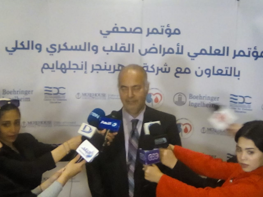 بالصورالمؤتمر الصحفي علي هامش المؤتمر العلمي العالمي لأمراض القلب