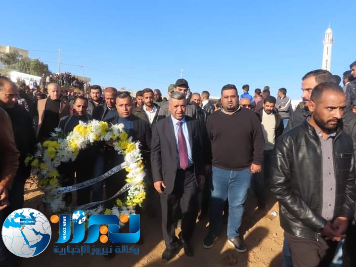 الرواجيح يشارك في تشييع جثمان شهيد مادبا النجادا  ابن منطقة ماعين