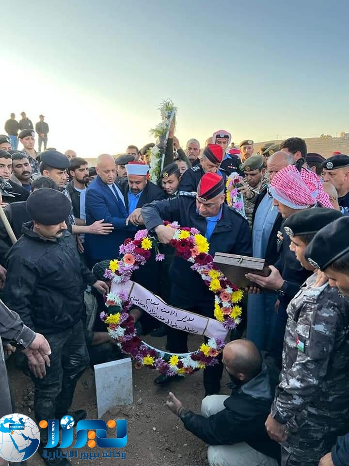 الأمن العام  يشيع جثمان شهيد الواجب العريف  إبراهيم عاطف الشقارين بمحافظة الطفيلة _صور