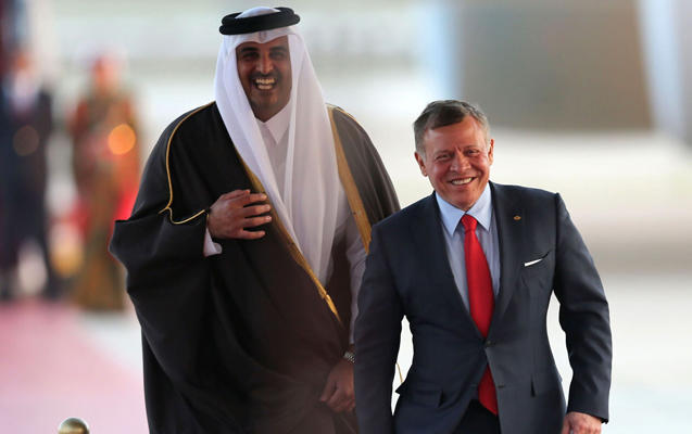 الملك يهنئ امير قطر على نجاح المونديال