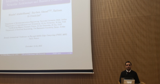 مشاركة علمية للدكتور عبدالرازق  في فعاليات المؤتمر الدولي السابع للضباب والحوسبة المتنقلة (FMEC 2022)