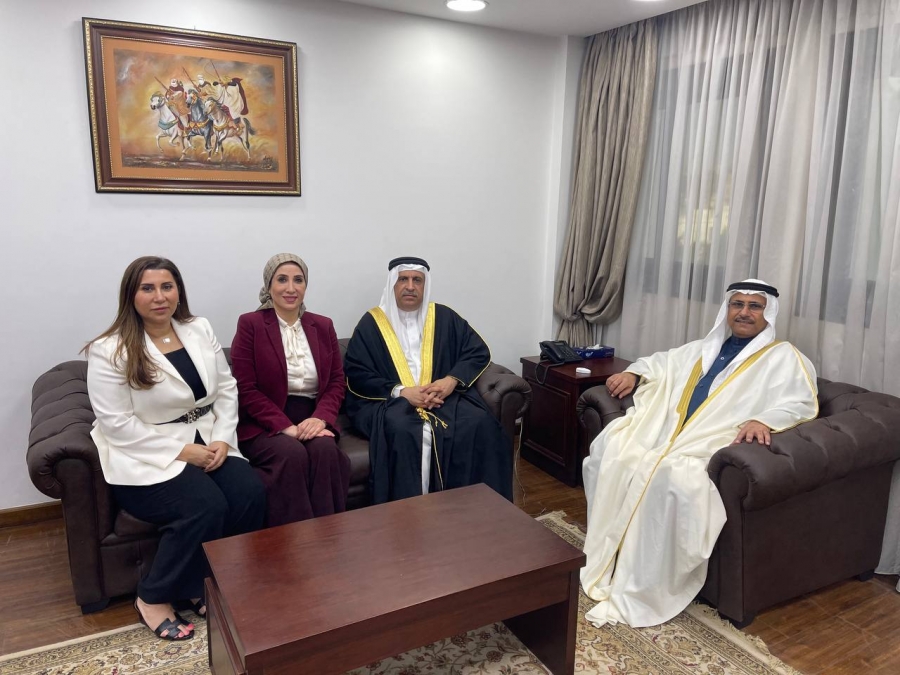 رئيس البرلمان العربي يستقبل رئيس مجلس أمناء مبرة محمد جميل العريض الخيرية بمملكة البحرين
