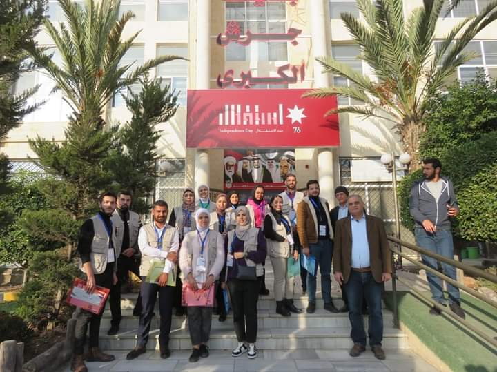 فريق مؤشر النزاهة الوطني يزور بلدية جرش