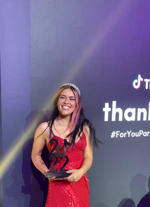 المصرية رغدة سعيد امبابي تفوز بالمركز الثاني في أفضل محتوى الموضة عبر منصة التيك توك في ٢٠٢٢ بدبي