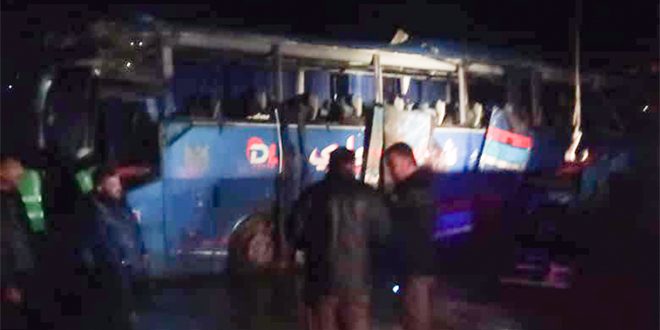 سوريا ..وفاة ثلاثة أشخاص وإصابة 26 جراء حادث سير على أوتوستراد دمشق حمص