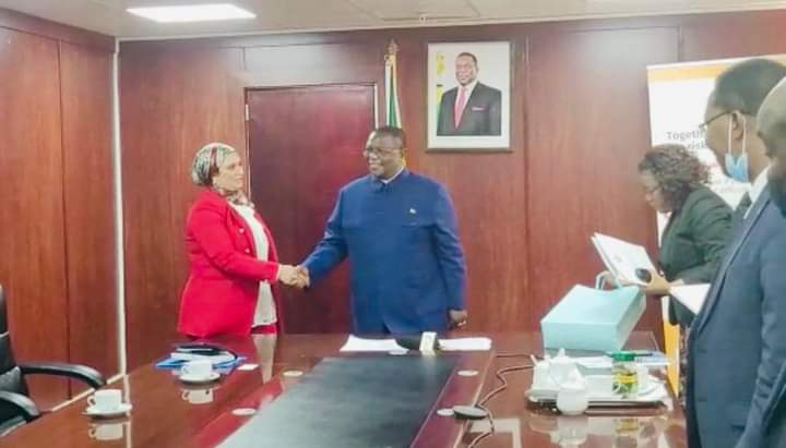 السفيرة المصرية في هراري تلتقي مع نائب رئيس الجمهورية وزير الصحة الزيمبابوي