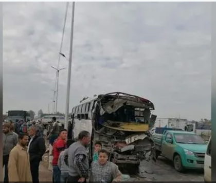 بالصور.. إصابة 17 طالبا في حادث مروع بالمنصورة شمالي مصر