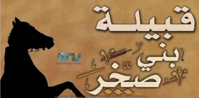 بيان هام  صادر عن ابناء قبيلة بني صخر ..اسماء 