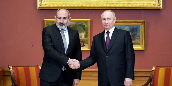 بوتين وباشينيان يبحثان التسوية في إقليم قره باغ
