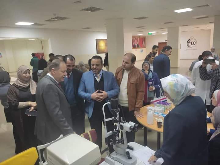 الدكتور عباسي يرعى اليوم الطبي المجاني في أردنية العقبة