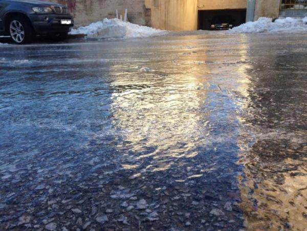 مناطق في لواء الشوبك تشهد حالة انجماد