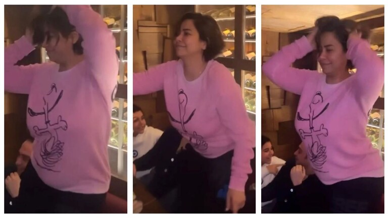 رقص شيرين بشكل هستيري فى لبنان بصحبه  حبيب