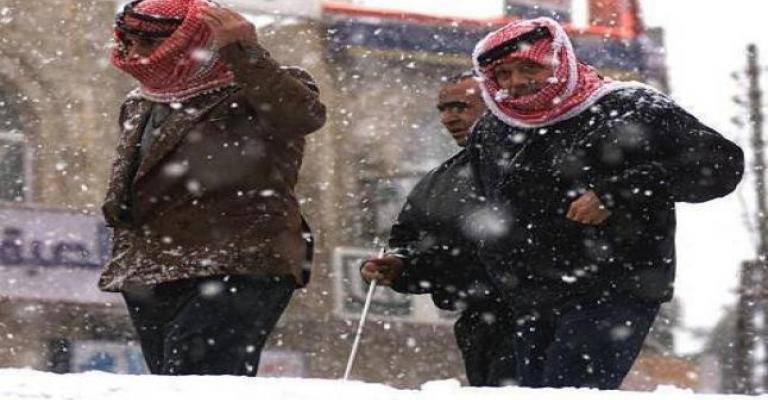 البادية الشرقية ..على موعد مع الثلوج
