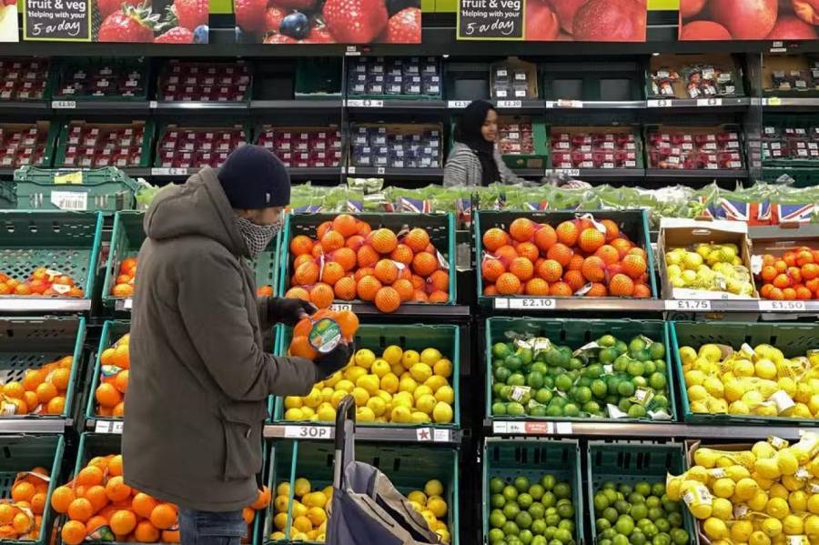 ارتفاع قياسي لأسعار المواد الغذائية في بريطانيا