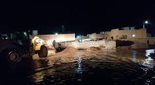 تدفق كبير للمياه في وادي الرويشد