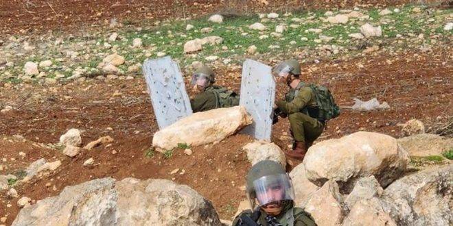 إصابة فلسطينيين جراء قمع الاحتلال مظاهرة قرية بيت دجن