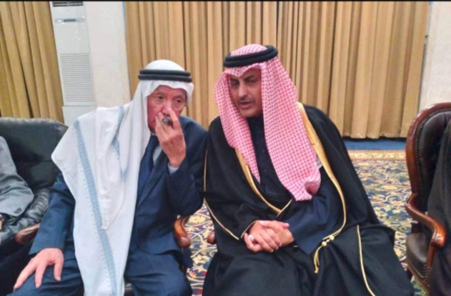 السفير القطري  ال ثاني يقدم واجب العزاء في وفاة دولة عبدالسلام المجالي