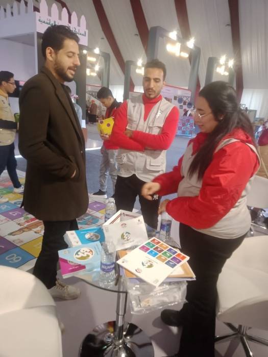 دور متميز ووجود قوى للهلال الأحمر المصرى فى المعرض العربي للأسر المنتجة  بيت العرب بقصر القبة