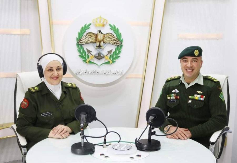 إذاعة الجيش العربي تستضيف  المقدم الركن محمد ماجد الزيوت