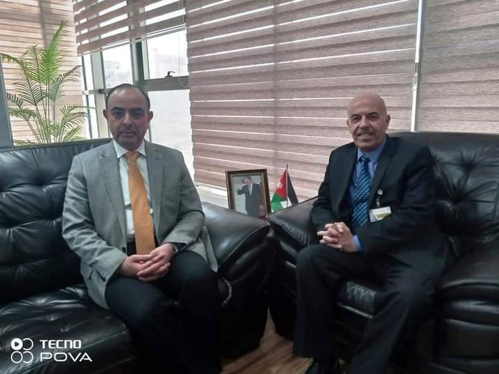 بحث التعاون بين هيئة تنظيم النقل البري والهيئة الهاشمية للمصابين العسكريين