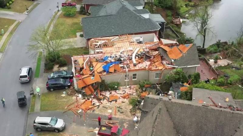 أمريكا: مصرع 6 أشخاص جراء عواصف ضربت جنوبي البلاد