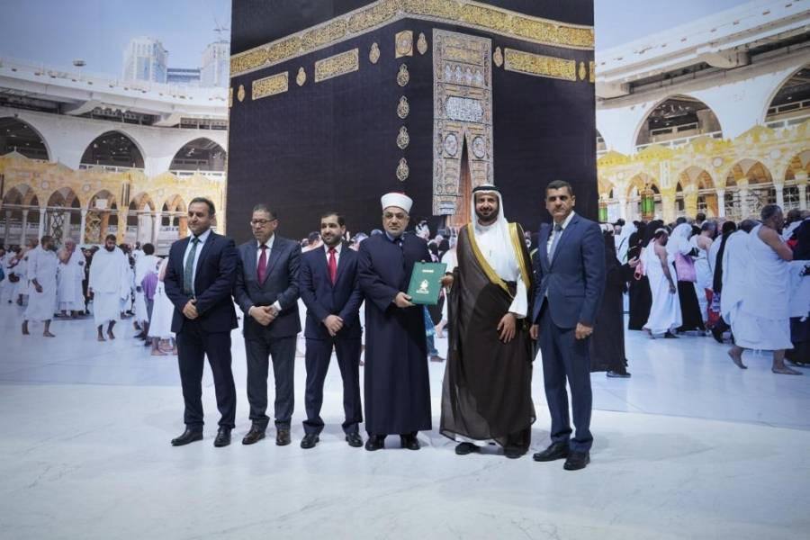 معالي وزير الحج والعمرة يستقبل وفد مملكة الأردن يوقع معهم اتفاقية ترتيبات موسم حج ١٤٤٤هـ