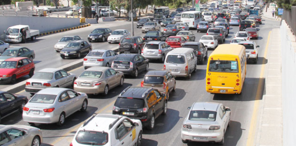 السبر: تباطؤ مؤقت بالحركة المرورية على طريق المطار