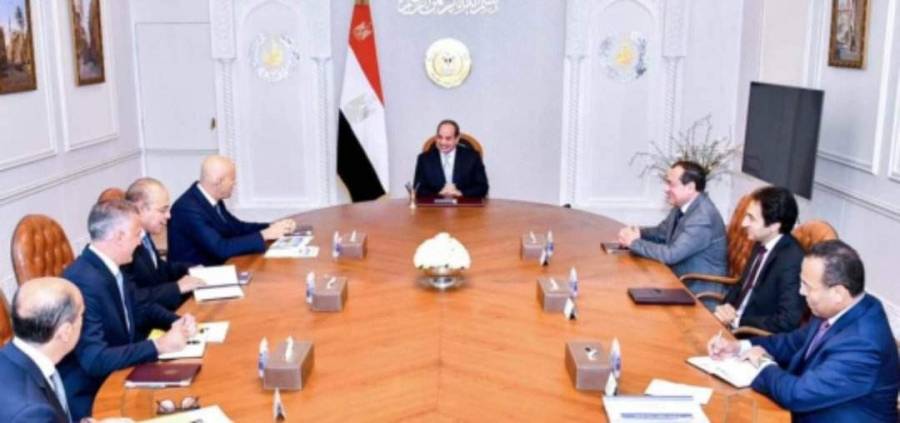 السيسي يستقبل كلاوديو ديسكالزي الرئيس التنفيذي لشركة إيني