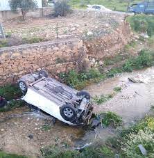 حادث تدهور مروع لمركبة في شفا بدران