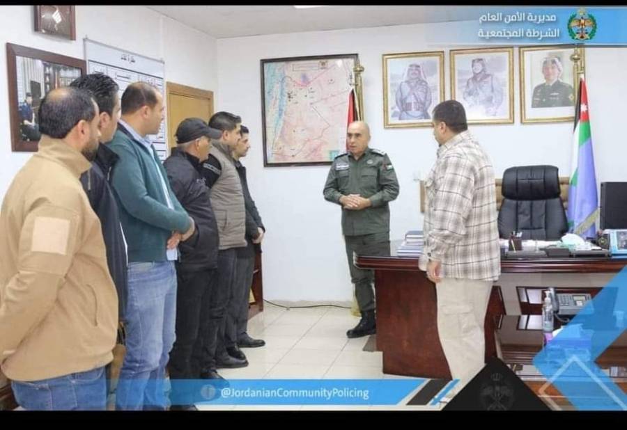 العميد الدعجة  يكـرّم قسـم بحـث جنائـي الباديـة الشماليـة والباديـة الوسطـى