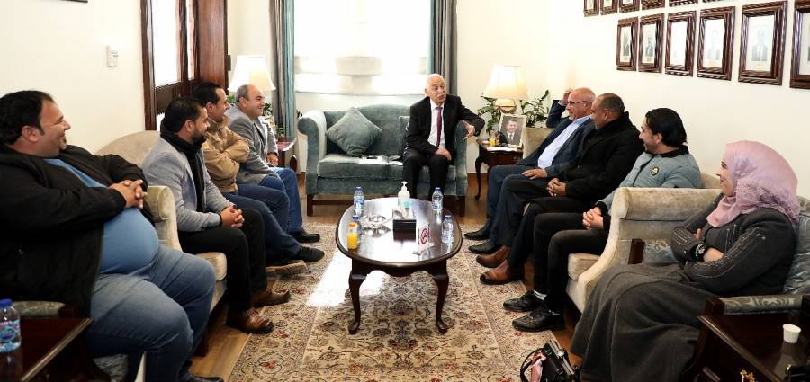 العيسوي يلتقي رئيس واعضاء بلدية القادسية ..صور