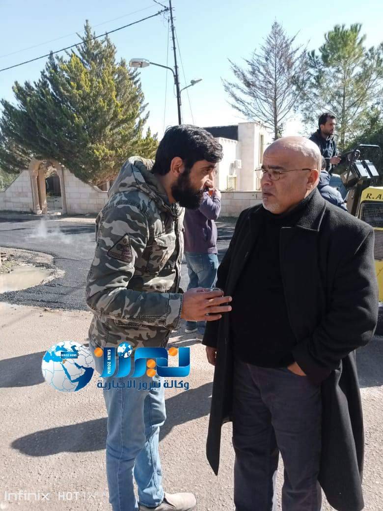 الجبور يجري جولة تفقدية لبعض من أعمال الصيانة في لواء الموقر..صور