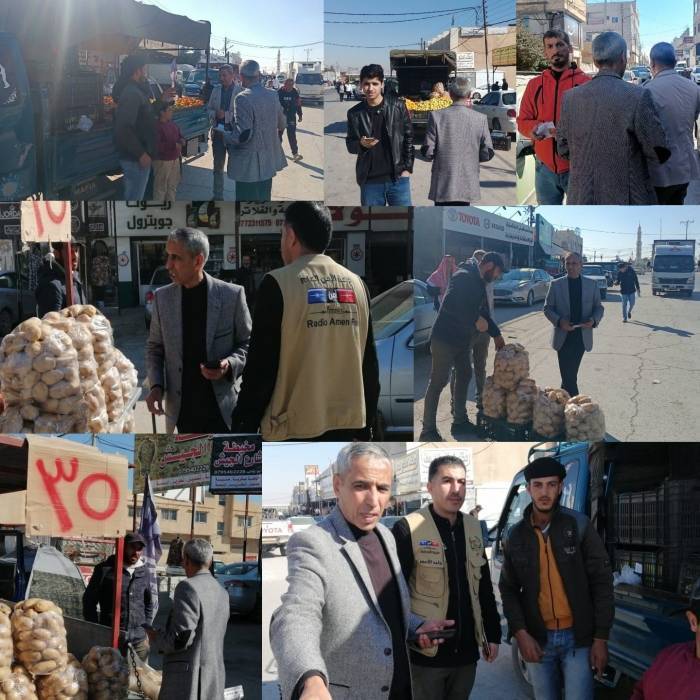 محافظ المفرق سلمان النجادا بجولة مفاجئة  للإطلاع على الأسواق التجارية في المفرق