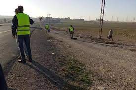 حملة نظافة على الطريق الصحراوي